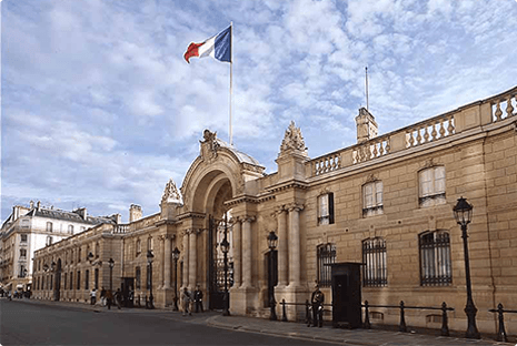 Entrance of The Elysee Palace
